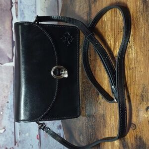 Patricia Nash "Bella" Leather Crossbody/Clutch Bag